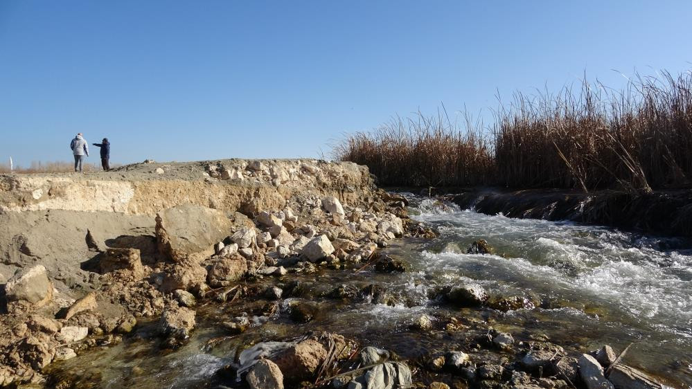 Doğal akışı değiştirilen ‘Dilkaya Deltası' yok oluyor