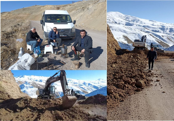 ERCİŞ BELEDİYESİ YOL YAPIM  ÇALIŞMALARINA DEVAM EDİYOR